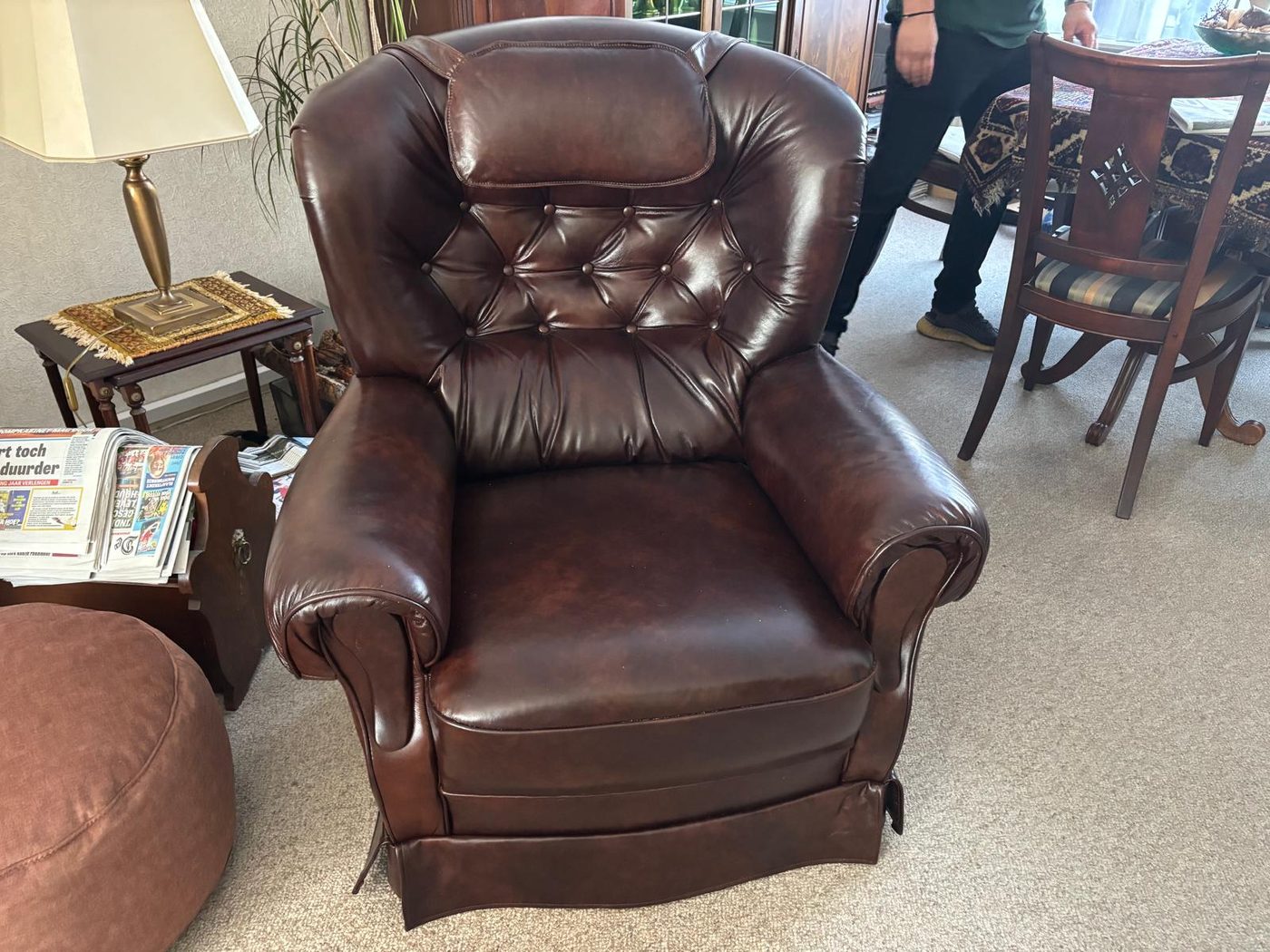 Leren chesterfield